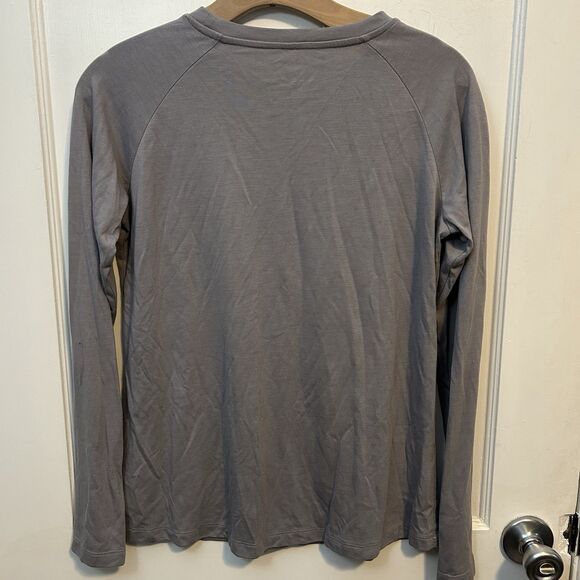 Free Fly Women Long Sleeve Shirt Bamboo Viscose Athletic Thumbhole Medium Purple - Picture 2 of 7